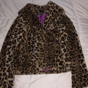 Cheetah Print Coat